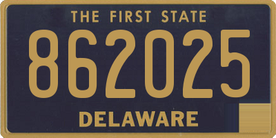 DE license plate 862025