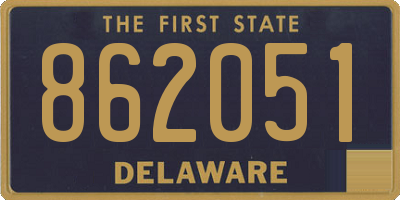 DE license plate 862051