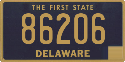 DE license plate 86206