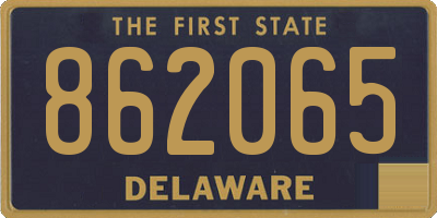 DE license plate 862065
