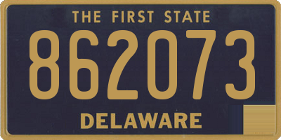 DE license plate 862073