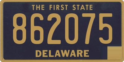 DE license plate 862075