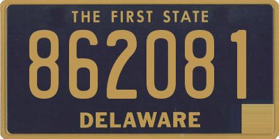 DE license plate 862081