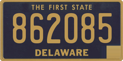 DE license plate 862085