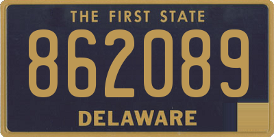 DE license plate 862089