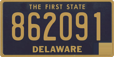 DE license plate 862091