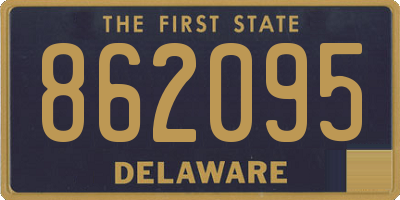 DE license plate 862095