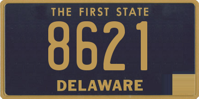 DE license plate 8621