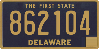 DE license plate 862104