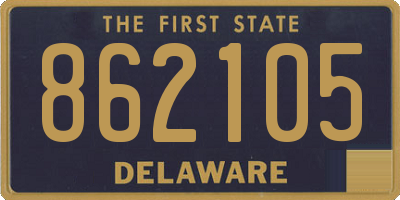 DE license plate 862105