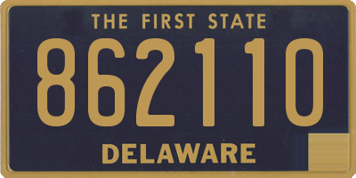 DE license plate 862110