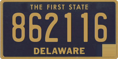 DE license plate 862116