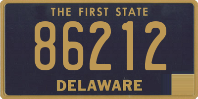 DE license plate 86212