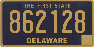 DE license plate 862128