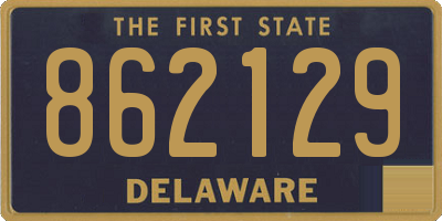 DE license plate 862129