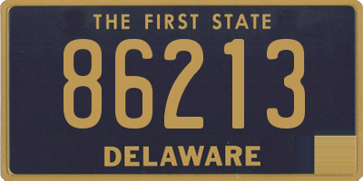 DE license plate 86213