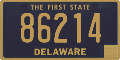 DE license plate 86214