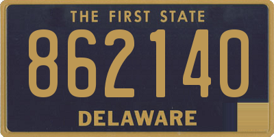 DE license plate 862140