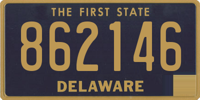 DE license plate 862146
