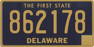 DE license plate 862178