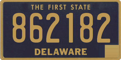 DE license plate 862182