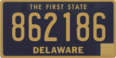 DE license plate 862186