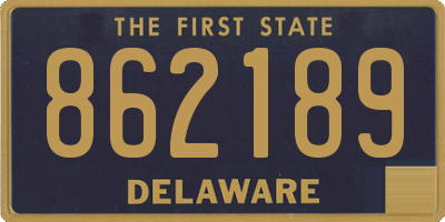 DE license plate 862189