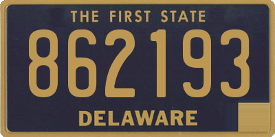 DE license plate 862193