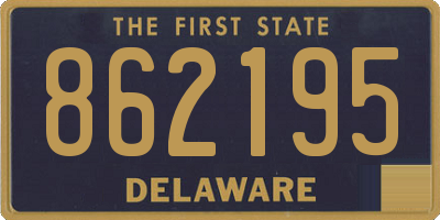 DE license plate 862195