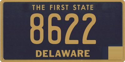 DE license plate 8622