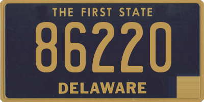 DE license plate 86220