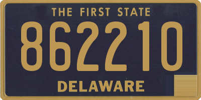 DE license plate 862210