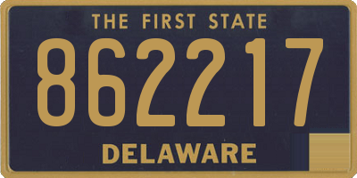 DE license plate 862217
