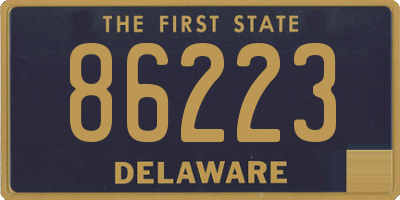 DE license plate 86223