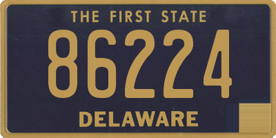 DE license plate 86224