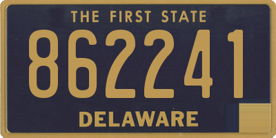 DE license plate 862241
