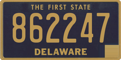 DE license plate 862247