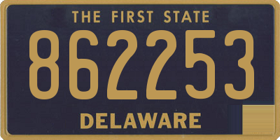 DE license plate 862253