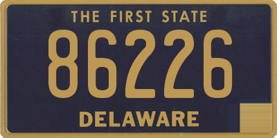 DE license plate 86226