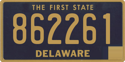 DE license plate 862261