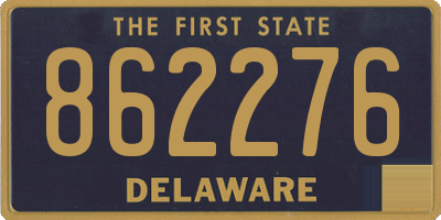 DE license plate 862276