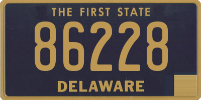 DE license plate 86228
