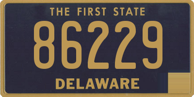 DE license plate 86229