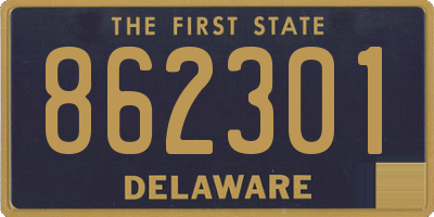 DE license plate 862301