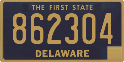 DE license plate 862304