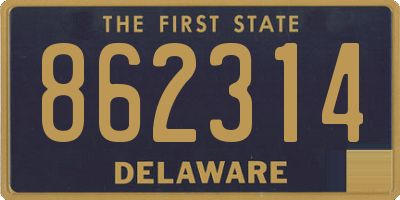 DE license plate 862314
