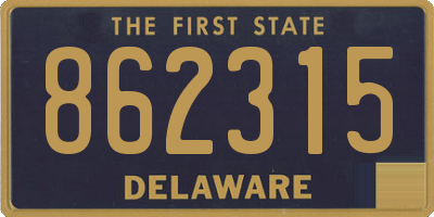 DE license plate 862315