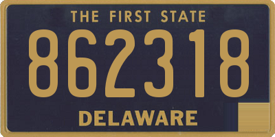 DE license plate 862318