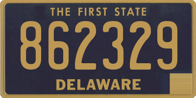 DE license plate 862329