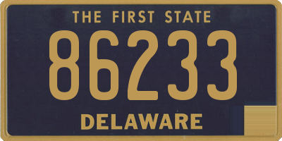DE license plate 86233